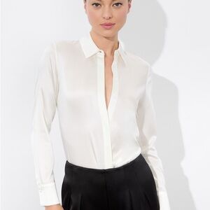 Alice + Olivia White Blouse